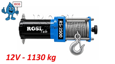 12 V GUINCHO ELÉTRICO RS-2500 - 1130 kg - ECO