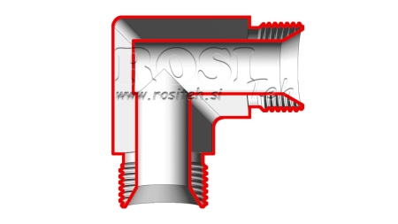 COTOVEL HIDRÁULICO 90° BSP CURTO MACHO-MACHO 3/4