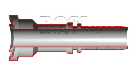 CONEXÃO HIDRÁULICA KOMATSU RETA DN16MM-FLANJADA5/8