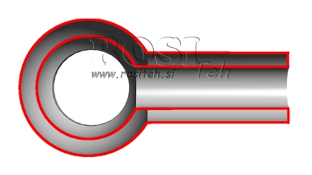 MANGUEIRA METÁLICA BANJO 1/4 40mm