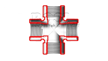 HIDRAVLIČNI KRIŽNI PRIKLJUČEK ŽENSKI BSP 1/4