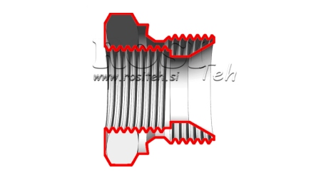 ADAPTADOR HIDRÁULICO MACHO-FÊMEA 1 1/4-1