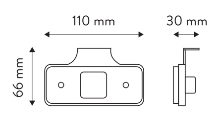 LUZ DE MARCAÇÃO LED BRANCA 12V