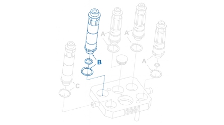 CONECTOR RÁPIDO MACHO PARA MULTI-FASTER 9/16 3PLK 3PLV B PARTE MÓVEL