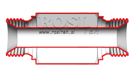 ADAPTADOR HIDRÁULICO MACHO-MACHO 1/2