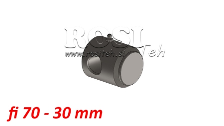 FUNDO DE CILINDRO HIDRÁULICO COM FURO DE FIXAÇÃO 