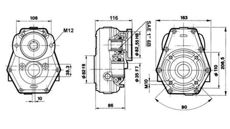 MULTIPLICADOR 2:1 PARA HIDROMOTOR MP-MR