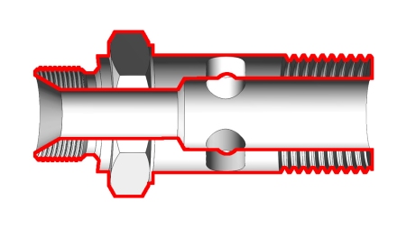 HIDRAVLIČNI VOTLI VIJAK BANJO BSP1 S PODALJŠANIM NAVOJEM BSP3/4