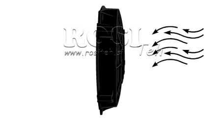 VENTILADOR AXIAL 280MM PUSH 12V