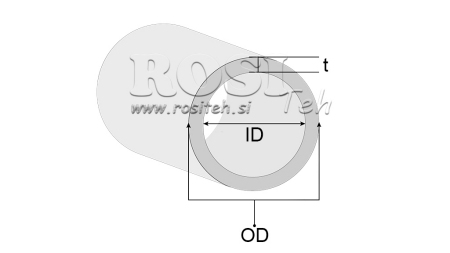 TUBO DO CILINDRO HIDRÁULICO 32/40MM - 1000MM
