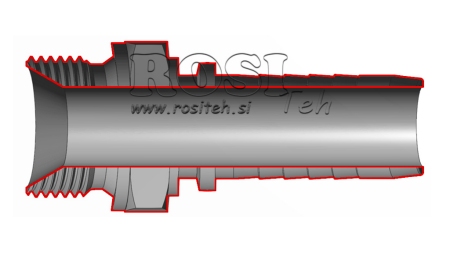 CONEXÃO HIDRÁULICA BSP MACHO DN8-1/2