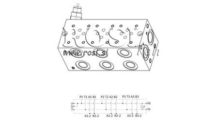 PODNOŽJE CETOP3 NG6 3M Z VARNOSTNIM