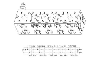 PODNOŽJE CETOP3 NG6 5M Z VARNOSTNIM