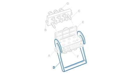 ALAVANCA PARA MULTI-FASTER 4,6VIAS PARTE FIXA
