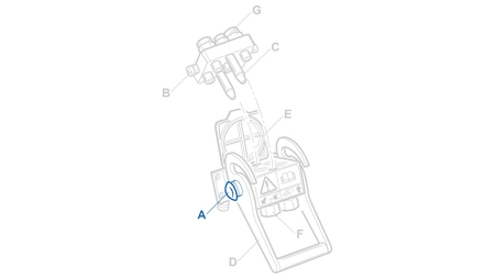 BOTÃO DE SEGURANÇA PARA MULTI-FASTER 3/8 2VIAS PARTE FIXA