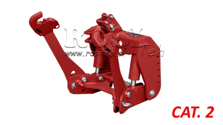 LEVANTE HIDRÁULICO FRONTAL UNIVERSAL CAT. 2 1500KG - VERMELHO (RAL 3000)