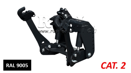 LEVANTE HIDRÁULICO FRONTAL UNIVERSAL CAT. 2 1500KG PRETO (RAL 9005)
