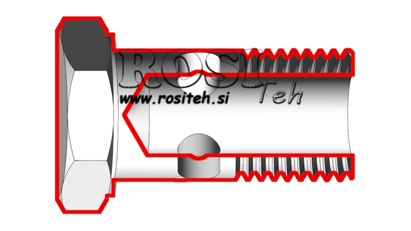 PARAFUSO HOLLOW HIDRÁULICO 3/8