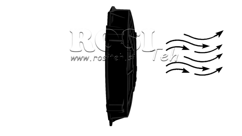 VENTILADOR AXIAL 225MM PUXANDO 24V