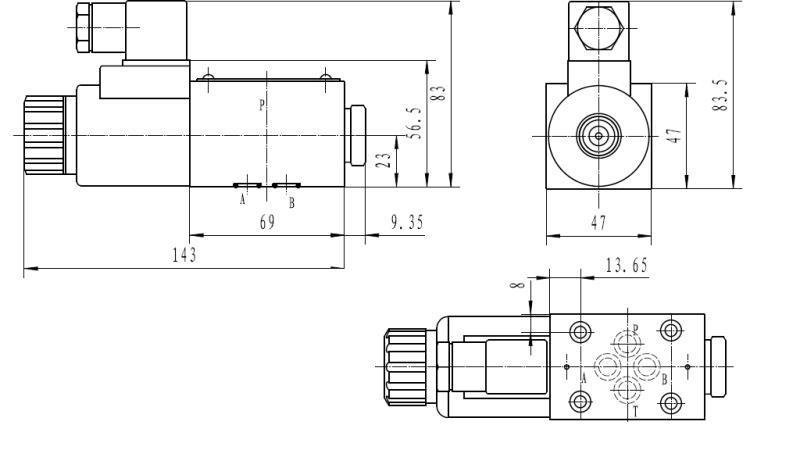 DIMENSÕES DA COIL CETOP 3_1 1A