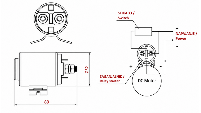 MOTOR ELÉTRICO DE PARTIDA 24V