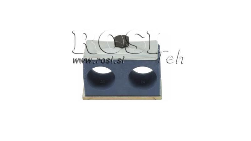 SUPORTE DE TUBO FI 15 - DUPLO