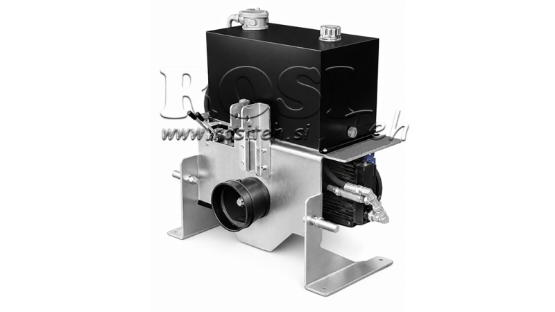 UNIDADE HIDRÁULICA PARA TRATOR COM CAPACIDADE DE 100L VAZÃO 53L/MIN 4XZ80 - COM TROCADOR DE CALOR DE ÓLEO