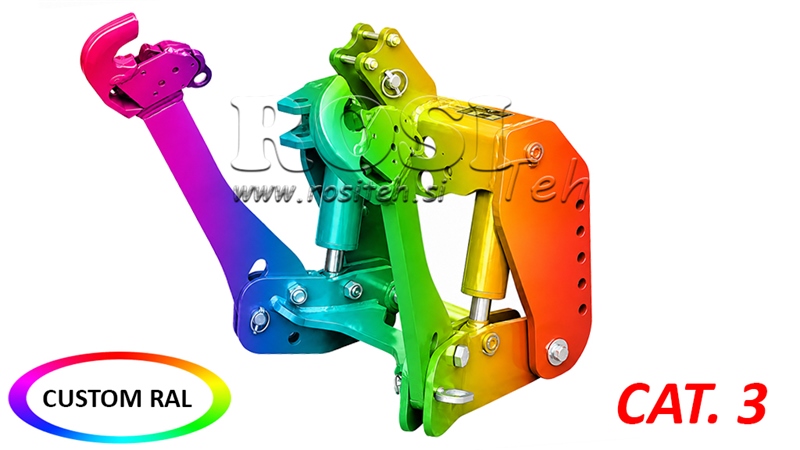 LEVANTE HIDRÁULICO FRONTAL UNIVERSAL CAT. 3 2500 KG (RAL À SUA ESCOLHA)