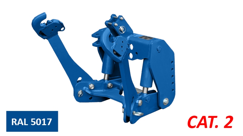 LEVANTE HIDRÁULICO FRONTAL UNIVERSAL CAT. 2 1500KG - AZUL (RAL 5017)