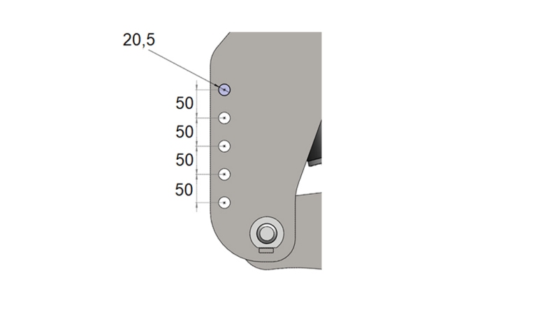 UNIVERZALNI KIT PREDNJA ČELNA HIDRAVLIKA 2KAT ZA TRAKTOR 1500kg RDEČA (RAL-3000)