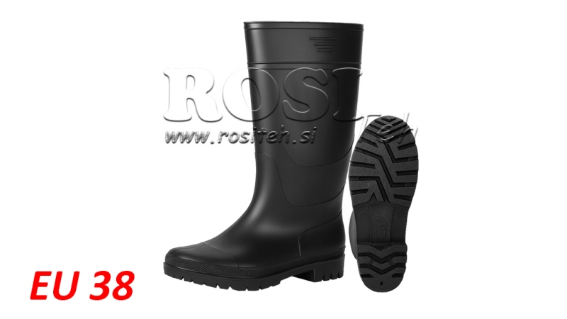 BOTAS DE BORRACHA PRETAS - EU38