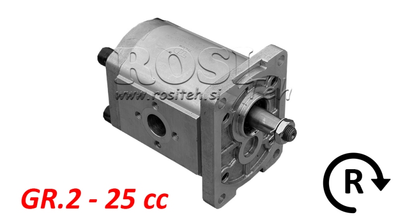 BOMBA HIDRÁULICA GR.2 25 CC DIREITA - FLANGES