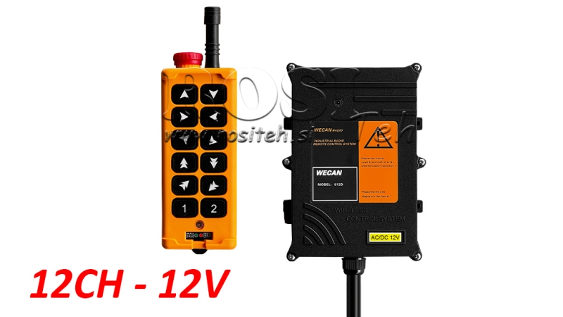 CONTROLADOR DE RÁDIO 12CH - 12V