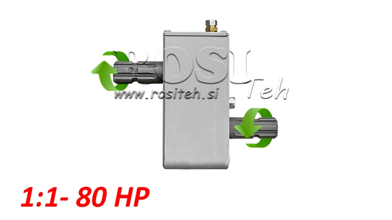 TRAKTORSKI REDUKTOR - INVERZIJA 1:1 (80HP-60kW) MOŠKI-MOŠKI