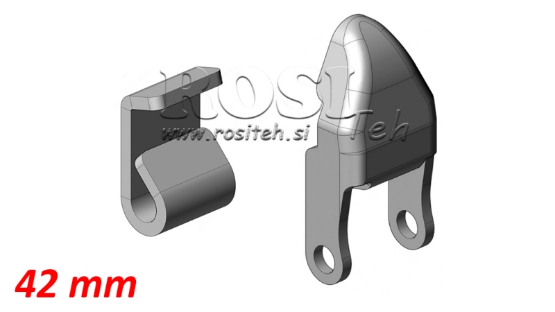 DIADEMA PARA REBOQUE REMOVÍVEL EM FORMA DE C 42MM