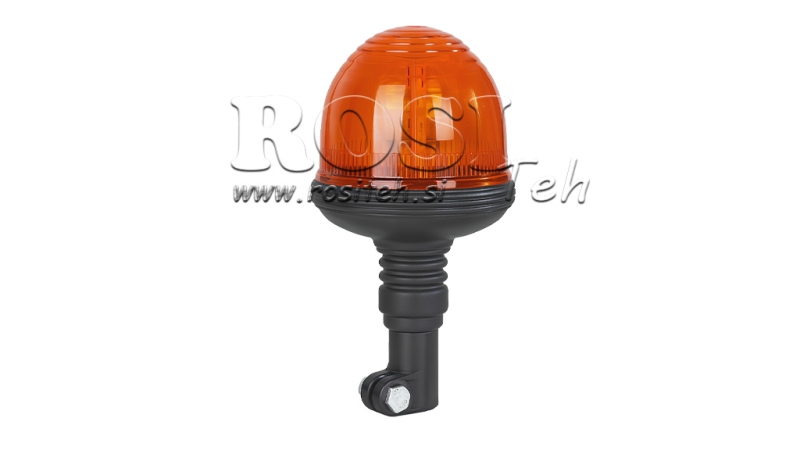 LUZ ROTATIVA 12 V FLEXÍVEL COM DOMO DE POLICARBONATO