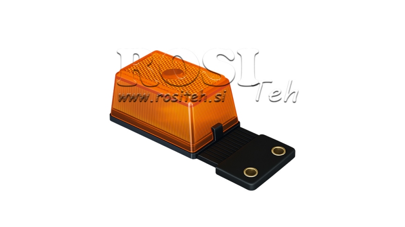 LUZ LATERAL PARA REBOQUES QUADRADA LARANJA