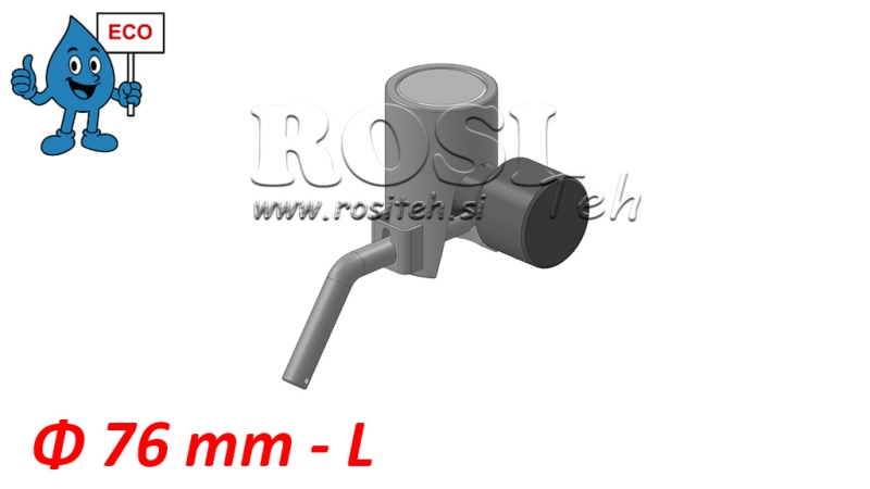 BOLA PARA CAISSON DE CAMINHÃO Φ76 ESQUERDA ECO