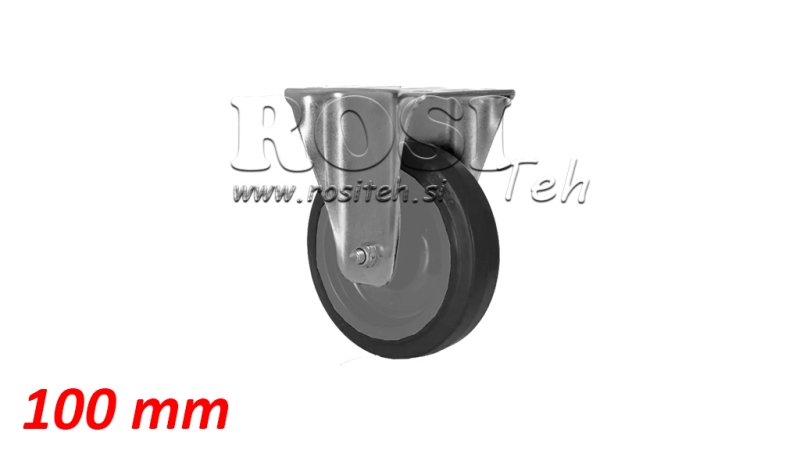 RODA 100mm COM BASE FIXA