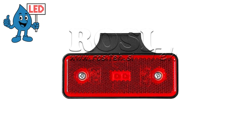 LUZ DE MARCAÇÃO LED VERMELHA 12V