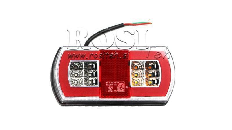 LÂMPADA TRASEIRA LED COMBINADA 12/24V DIREITA