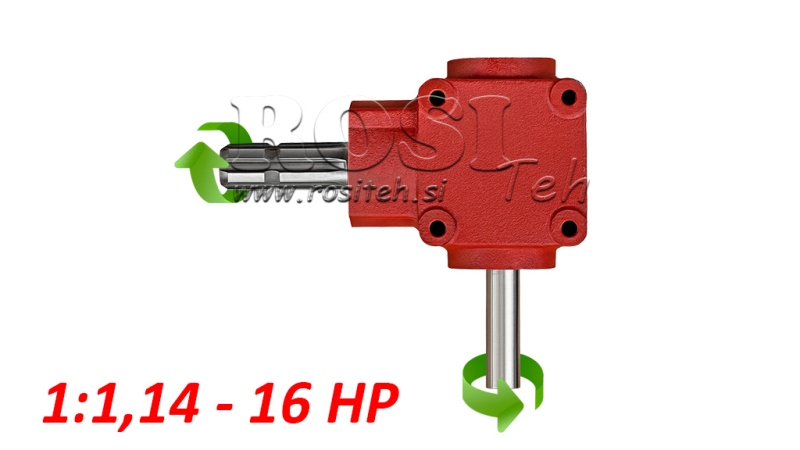 ENGRENAGEM ANGULAR L-155J 1: 1.14 (16HP-12KW)