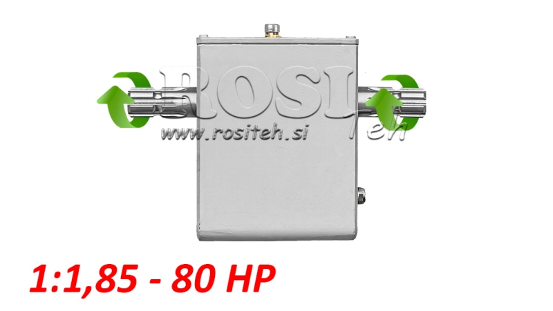 CAIXA DE CÂMBIO PARA TRATOR - 1:1.85 (80HP-60KW) MACHO-MACHO