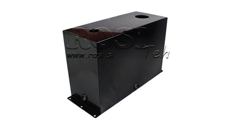 RESERVATÓRIO METÁLICO 45 LITROS CUBO 400x250x635mm PREPARAÇÃO PARA FILTRO DE RETORNO