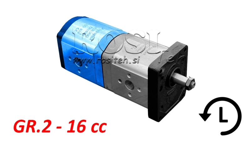 BOMBA HIDRÁULICA 20A16X066 TRASEIRA GR.2 16 CC ESQUERDA