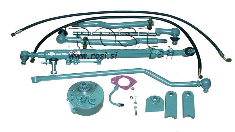 CONJUNTO DE DIREÇÃO HIDRÁULICA AUXILIAR MASSEY FERGUSON X 35 Eixo Curvado