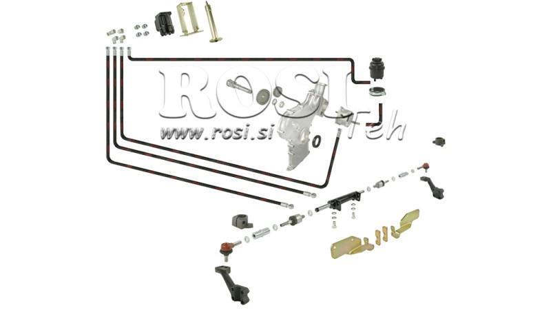 CONJUNTO HIDROSTÁTICO DE DIREÇÃO HIDRÁULICA URSUS C360 (BOMBA NO PTO) - CILINDRO FRONTAL