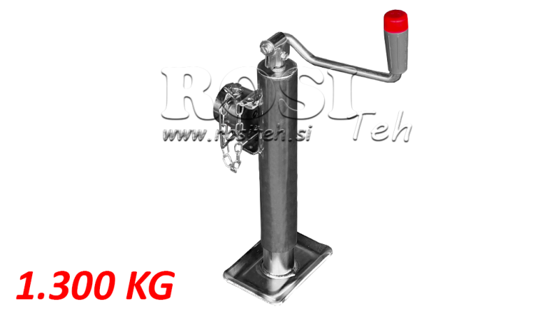PÉ DE SUPORTE ROSCADO COM CONEXÃO TUBULAR 1300 KG