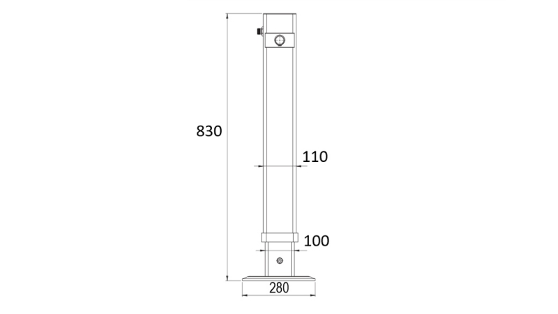 HIDRAVLIČNA NOGA DVOSMERNA 540mm - 3.900kg