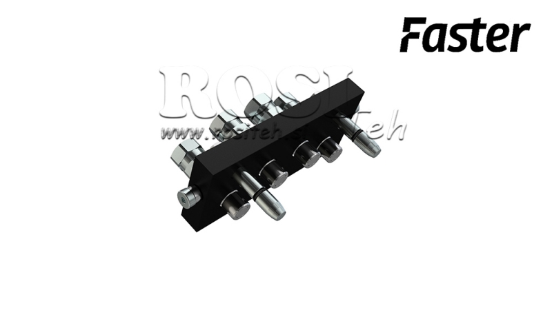 ACOPLAMENTO MULTI-FASTER SIGMA 4VIAS BSP 3/8 PARTE MÓVEL